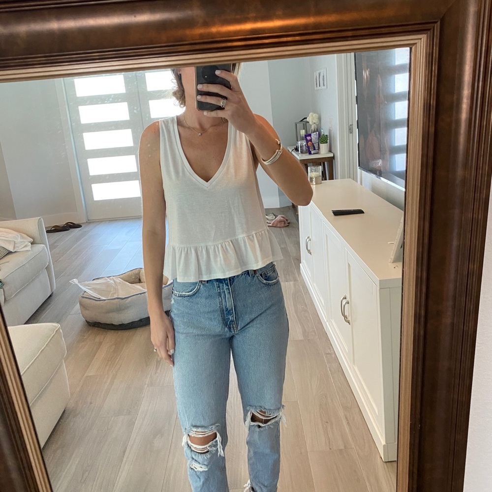 Lulus babydoll deep v tank